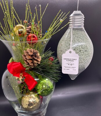 Shaved Wax Melt Ornament | Pourable Wax Melt | White Almond and Nutmeg Fragrance | Wax Melt | Air Freshener | Stocking Stuffer | Gift - image2